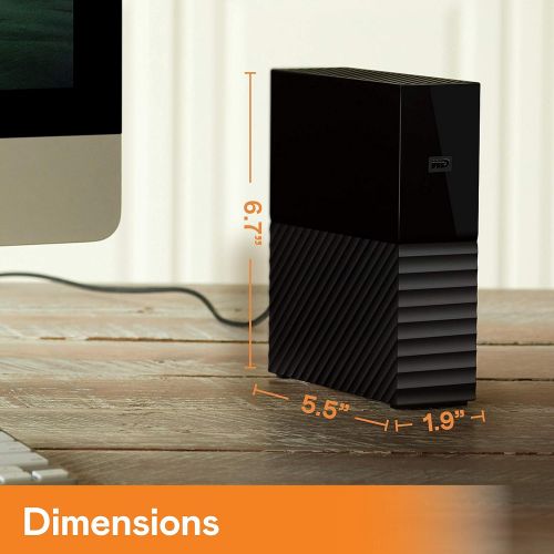  [아마존베스트]Western Digital WD 12TB My Book Desktop External Hard Drive, USB 3.0 - WDBBGB0120HBK-NESN