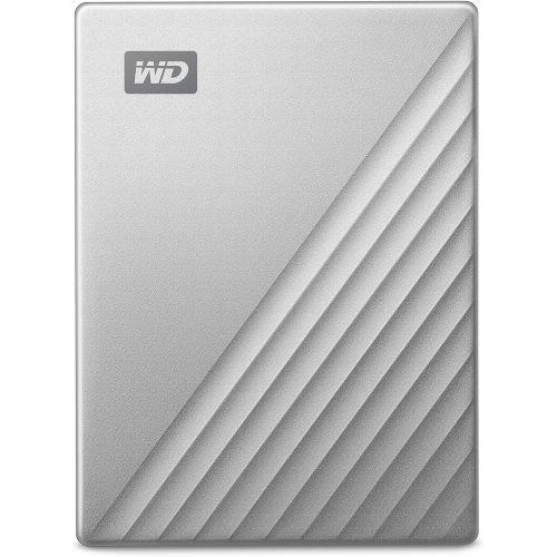  [아마존베스트]Western Digital WD 4TB MyPassportUltra SilverPortable External Hard Drive, USB-C - WDBFTM0040BSL-WESN