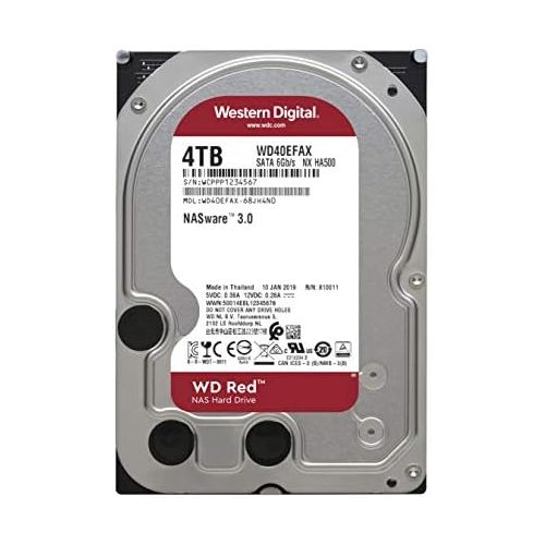  [아마존베스트]Western Digital 4TB WD Red NAS Internal Hard Drive - 5400 RPM Class, SATA 6 Gb/s, SMR, 256MB Cache, 3.5 - WD40EFAX