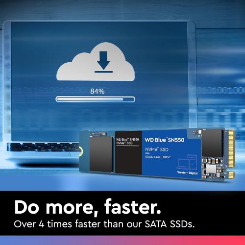  [아마존베스트]Western Digital 1TB WD Blue SN550 NVMe Internal SSD - Gen3 x4 PCIe 8Gb/s, M.2 2280, 3D NAND, Up to 2,400 MB/s - WDS100T2B0C