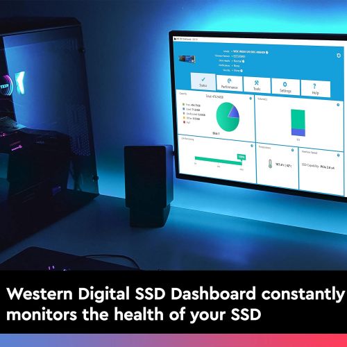  [아마존베스트]Western Digital 1TB WD Blue SN550 NVMe Internal SSD - Gen3 x4 PCIe 8Gb/s, M.2 2280, 3D NAND, Up to 2,400 MB/s - WDS100T2B0C