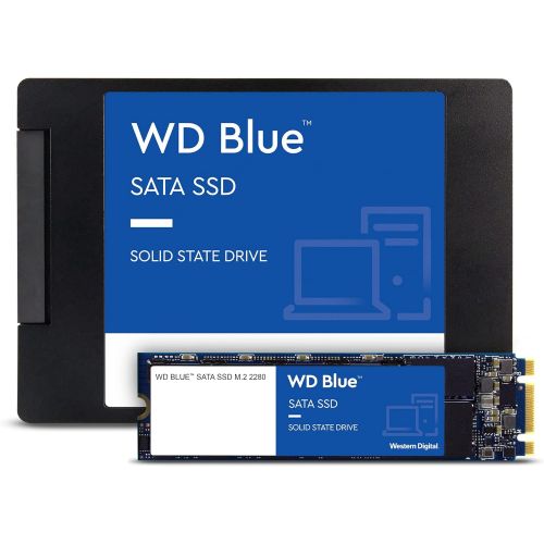  [아마존베스트]Western Digital 500GB WD Blue 3D NAND Internal PC SSD - SATA III 6 Gb/s, 2.5/7mm, Up to 560 MB/s - WDS500G2B0A