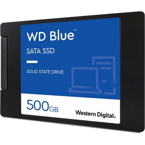  [아마존베스트]Western Digital 500GB WD Blue 3D NAND Internal PC SSD - SATA III 6 Gb/s, 2.5/7mm, Up to 560 MB/s - WDS500G2B0A