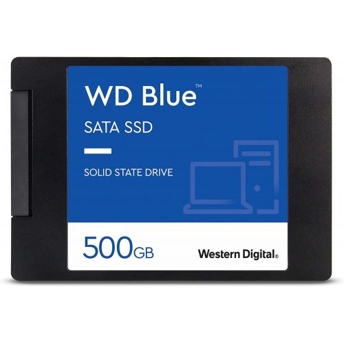  [아마존베스트]Western Digital 500GB WD Blue 3D NAND Internal PC SSD - SATA III 6 Gb/s, 2.5/7mm, Up to 560 MB/s - WDS500G2B0A
