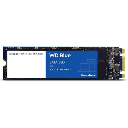  [아마존베스트]Western Digital 500GB WD Blue 3D NAND Internal PC SSD - SATA III 6 Gb/s, M.2 2280, Up to 560 MB/s - WDS500G2B0B