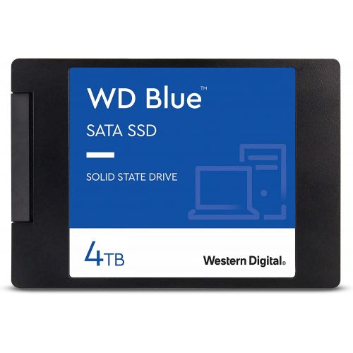  [아마존베스트]Western Digital 4TB WD Blue 3D NAND Internal PC SSD - SATA III 6 Gb/s, 2.5/7mm, Up to 560 MB/s - WDS400T2B0A