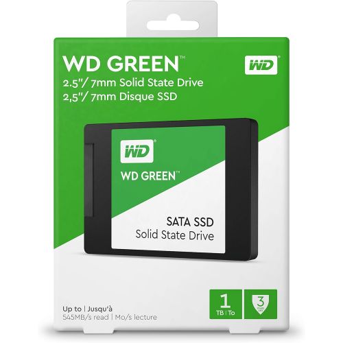  [아마존베스트]Western Digital 1TB WD Green Internal PC SSD - SATA III 6 Gb/s, N/A, 2.5/7mm, - WDS100T2G0A