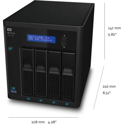  [아마존베스트]Western Digital WD Diskless My CloudPro Series PR4100 Network Attached Storage - NAS - WDBNFA0000NBK-NESN