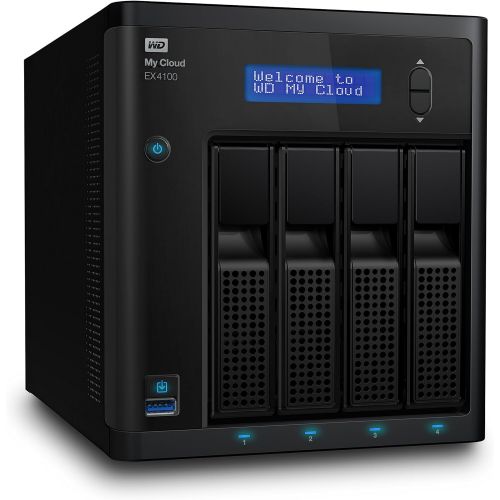  [아마존베스트]Western Digital WD 40TB My Cloud EX4100 Expert Series 4-Bay Network Attached Storage - NAS - WDBWZE0400KBK-NESN