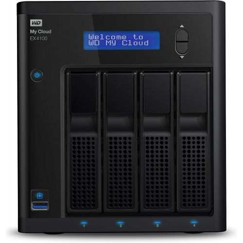  [아마존베스트]Western Digital WD 40TB My Cloud EX4100 Expert Series 4-Bay Network Attached Storage - NAS - WDBWZE0400KBK-NESN