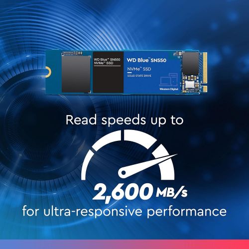  [무료배송]Western Digital 1TB WD Blue SN550 NVMe Internal SSD - Gen3 x4 PCIe 8Gb/s, M.2 2280, 3D NAND, Up to 2,400 MB/s - WDS100T2B0C