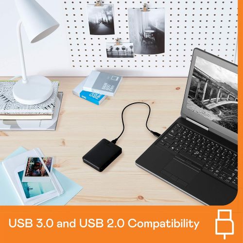  [무료배송]Western Digital WD 5TB Elements Portable External Hard Drive HDD, USB 3.0, Compatible with PC, Mac, PS4 & Xbox - WDBU6Y0050BBK-WESN