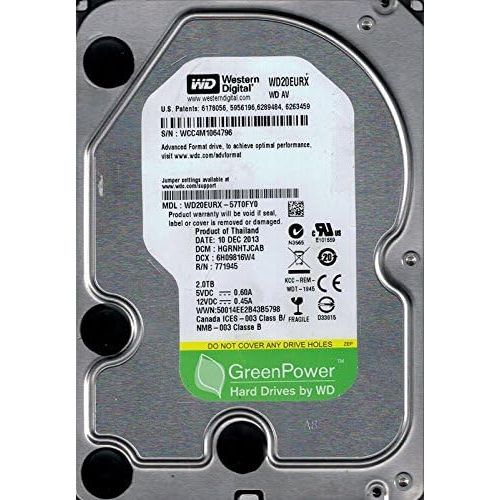  Western Digital WD20EURX-57T0FY0 2TB DCM: HGRNHTJCAB