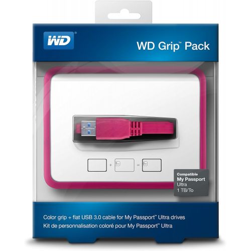  Western Digital WD Grip Pack for My Passport Ultra 1TB with USB 3.0 Cable, Fuchsia (WDBZBY0000NPM-NASN)