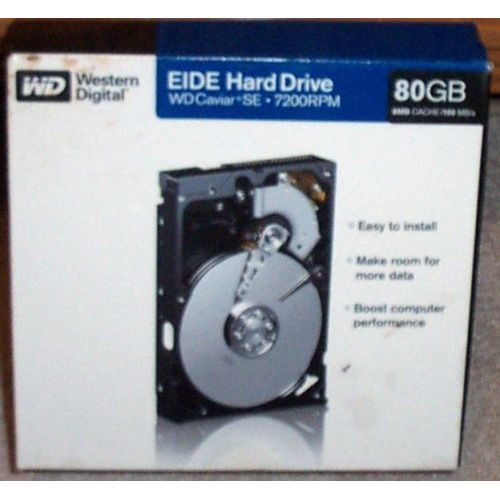  Western Digital 80gb EIDE 7200 RPM Internal Hard Drive