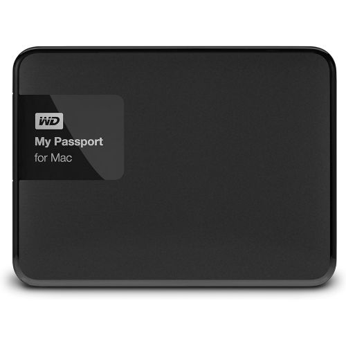  Western Digital WD 2TB Black My Passport for Mac Portable External Hard Drive - USB 3.0 - WDBCGL0020BSL-NESN