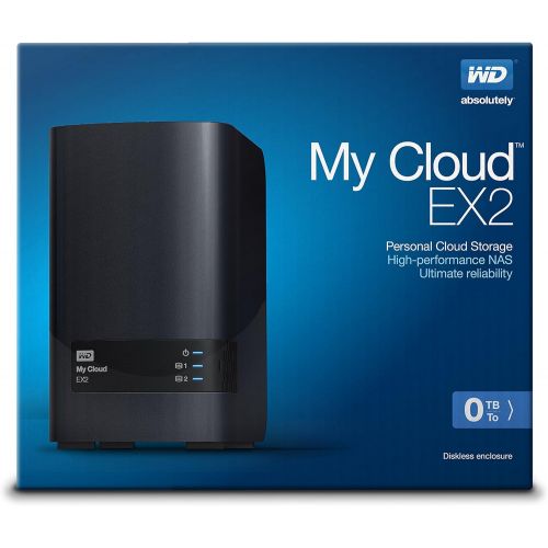  Western Digital WD My Cloud EX2 Diskless Network Attached Storage - NAS - WDBVKW0000NCH-NESN