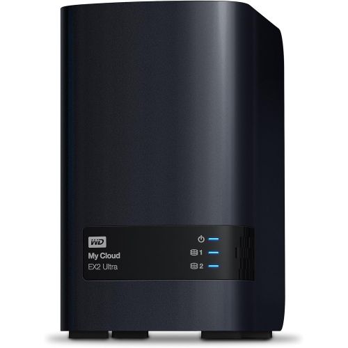  Western Digital WD 8TB My Cloud EX2 Ultra Network Attached Storage - NAS - WDBVBZ0080JCH-NESN & 2TB Elements Portable External Hard Drive, USB 3.0, Compatible with PC, Mac, PS4 & Xbox - WDBU6Y0020