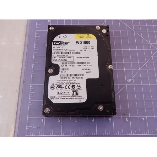  Western Digital 160GB RE 7200 RPM 16MB Cache SATA 3.0Gb/s 3.5 Hard Drive - WD1600YS