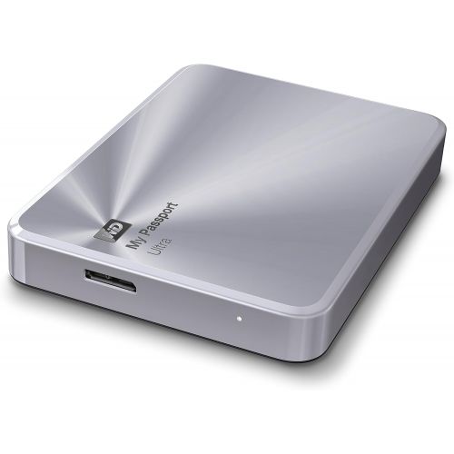  Western Digital WD 2TB Silver My Passport Ultra Metal Edition Portable External Hard Drive - USB 3.0 - WDBEZW0020BSL-NESN