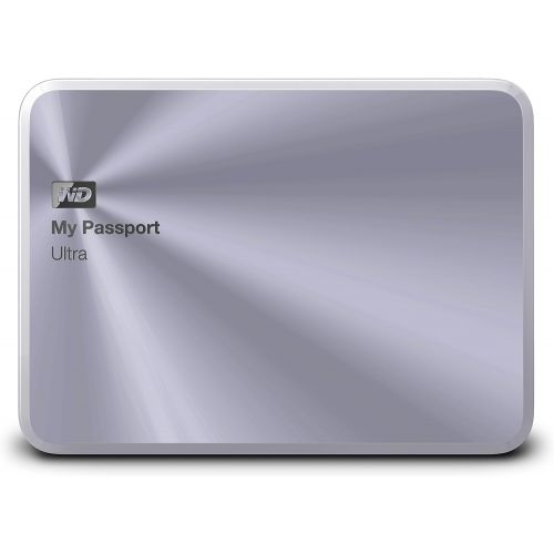  Western Digital WD 2TB Silver My Passport Ultra Metal Edition Portable External Hard Drive - USB 3.0 - WDBEZW0020BSL-NESN