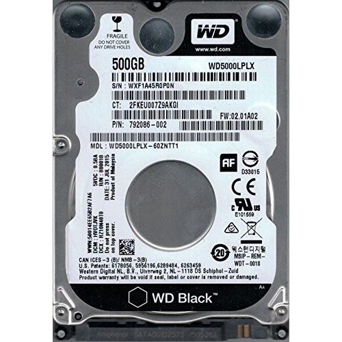  WD5000LPLX-60ZNTT1 DCM: HVOTJVK WXF1A Western Digital 500GB