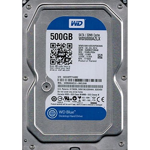  Western Digital WD5000AZLX-00CL5A0 500GB DCM: EARMHT2MHB