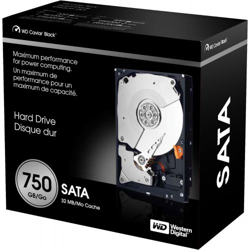  Western Digital 750 GB Caviar Black SATA 7200 RPM 32 MB Cache Bulk/OEM Desktop Hard Drive WD7501AALS