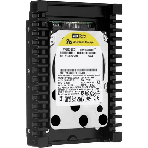  Western Digital Velociraptor 600 GB SATA III 10000 RPM 32 MB Cache Bulk/OEM 3.5 Inch Desktop Hard Drive - WD6000HLHX