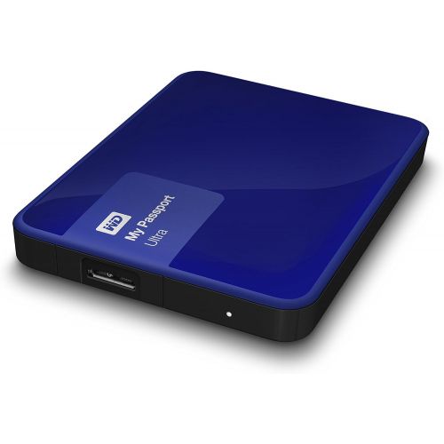  Western Digital WD 1TB My Passport Ultra USB 3.0 Secure Portable External Hard Drive, Blue (WDBGPU0010BBL-NESN) [Old Model]