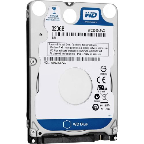  Western Digital WD Bare Drives 320GB WD Blue SATA III 5400 RPM 8 MB Cache Bulk/OEM Notebook Hard Drive WD3200LPVX