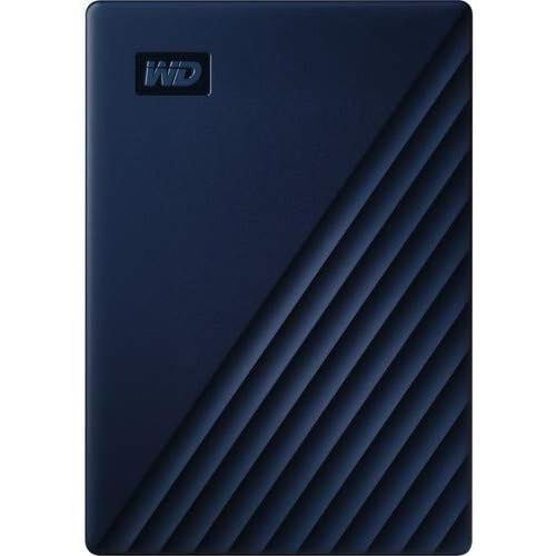  Western Digital WD 2TB My Passport for Mac USB 3.0 Slim Portable External Hard Drive (Midnight Blue) + Compact Hard Drive Case (Navy Blue) (2TB, Midnight Blue)