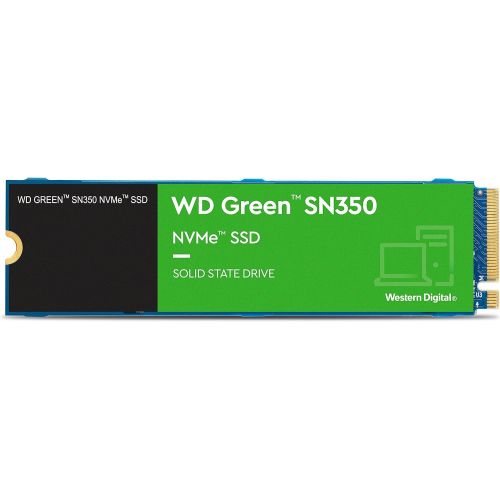  Western Digital 240GB WD Green SN350 NVMe Internal SSD Solid State Drive - Gen3 PCIe, M.2 2280, Up to 2,400 MB/s - WDS240G2G0C