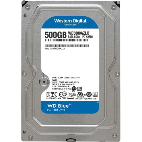  Western Digital Blue WD5000AZLX 500GB 7200 RPM 32MB Cache SATA 6.0Gb/s 3.5 Internal Hard Drive Bare Drive