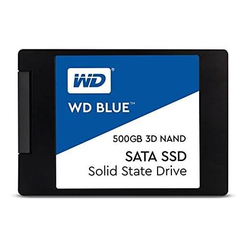  Western Digital 500GB WD Blue 3D NAND Internal PC SSD - SATA III 6 Gb/s, 2.5/7mm, Up to 560 MB/s - WDS500G2B0A & Corsair SSD Mounting Bracket Kit 2.5 to 3.5 Drive Bay(Cssd-Brkt1),