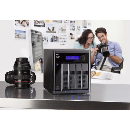  Western Digital WD 24TB My Cloud EX4100 Expert Series 4-Bay Network Attached Storage - NAS - WDBWZE0240KBK-NESN