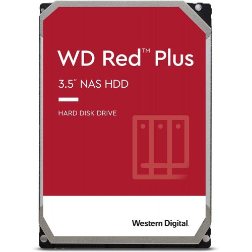  Western Digital 14TB WD Red Plus NAS Internal Hard Drive HDD - 5400 RPM, SATA 6 Gb/s, CMR, 512 MB Cache, 3.5 - WD140EFFX