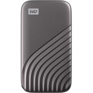 Western Digital WD 1TB My Passport SSD Portable External Solid State Drive, Gray, Sturdy and Blazing Fast, Password Protection with Hardware Encryption - WDBAGF0010BGY-WESN