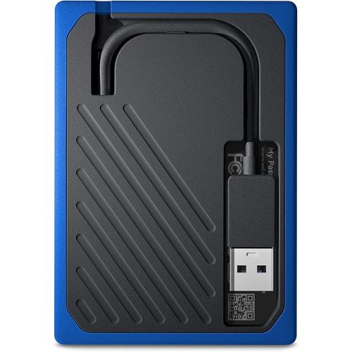 Western Digital 1TB My Passport Go SSD Cobalt Portable External Storage, USB 3.0 - Western DigitalBMCG0010BBT-WESN