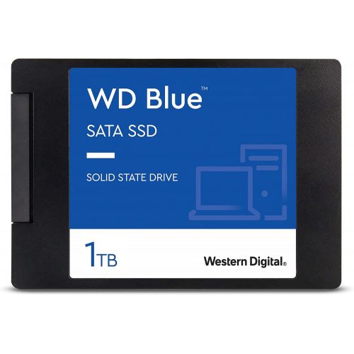  Western Digital 1TB WD Blue 3D NAND Internal PC SSD - SATA III 6 Gb/s, 2.5/7mm, Up to 560 MB/s - WDS100T2B0A