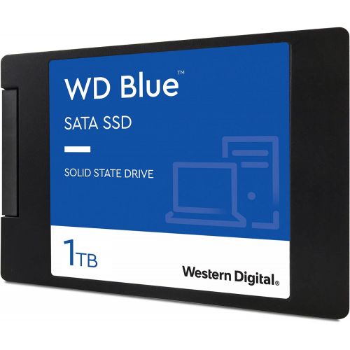  Western Digital 1TB WD Blue 3D NAND Internal PC SSD - SATA III 6 Gb/s, 2.5/7mm, Up to 560 MB/s - WDS100T2B0A