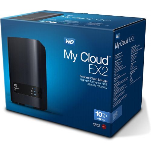  Western Digital WD 6TB My Cloud EX2 Network Attached Storage - NAS - WDBVKW0060JCH-NESN