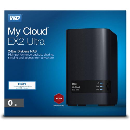  Western Digital WD 8TB My Cloud EX2 Ultra Network Attached Storage - NAS - WDBVBZ0080JCH-NESN