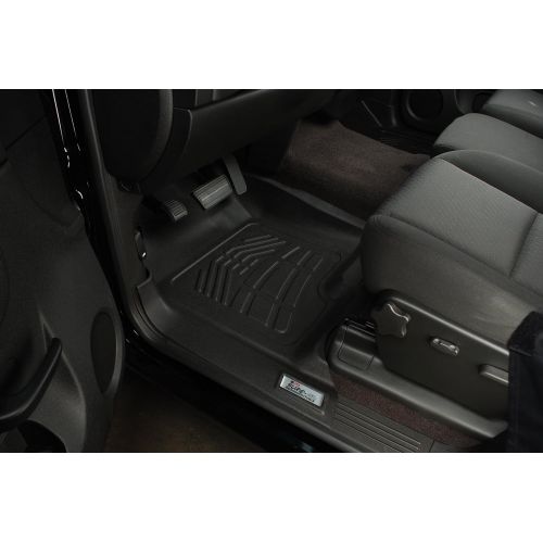  Westin Wade 72-110010 Black Sure-Fit Front Right and Left Molded Floor Mat Set - 1 Pair