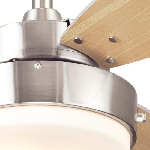  [아마존베스트]Westinghouse Lighting 7221600 Alloy Ceiling Fan with Light, 42 Inch, Brushed Nickel