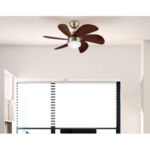  [아마존베스트]Westinghouse Lighting 7234700 Turbo Swirl Indoor Ceiling Fan with Light, 30 Inch, Brass