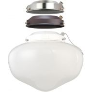 [아마존베스트]Westinghouse Lighting 7785200 LED Schoolhouse Indoor/Outdoor Energy Star Ceiling Fan Light Kit, Three Fitters with White Opal Glass