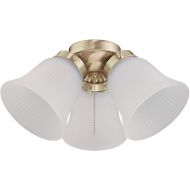 [아마존베스트]Westinghouse Lighting 7784500 Three LED Cluster Ceiling Fan Light Kit, Polished Brass Finish with Frosted Ribbed Glass