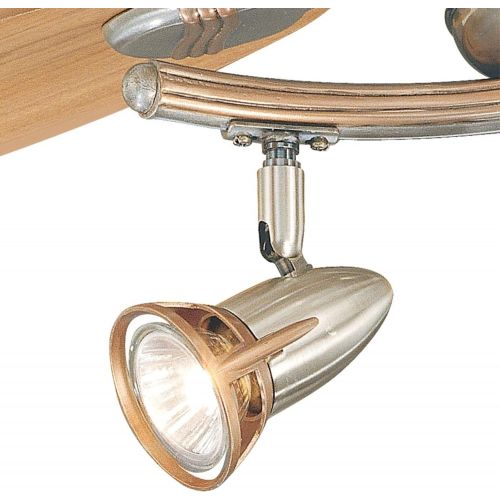  [아마존베스트]Westinghouse Lighting 7226520 Xavier Indoor Ceiling Fan with Light, 44 Inch, Brushed Nickel & Cop