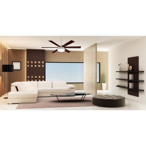  [아마존베스트]Westinghouse Lighting 7205100 Alloy II inch Indoor Ceiling Fan, LED Light Kit with Opal Frosted Glass, 52 Brushed Nickel